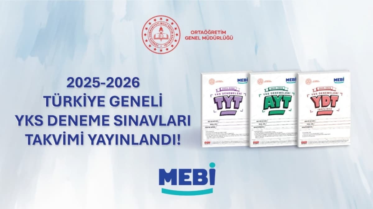 MEBİ 2025-2026 YKS Deneme Sınavları Detaylı Takvimi - 12 Ayrı Deneme Sınavı Programı