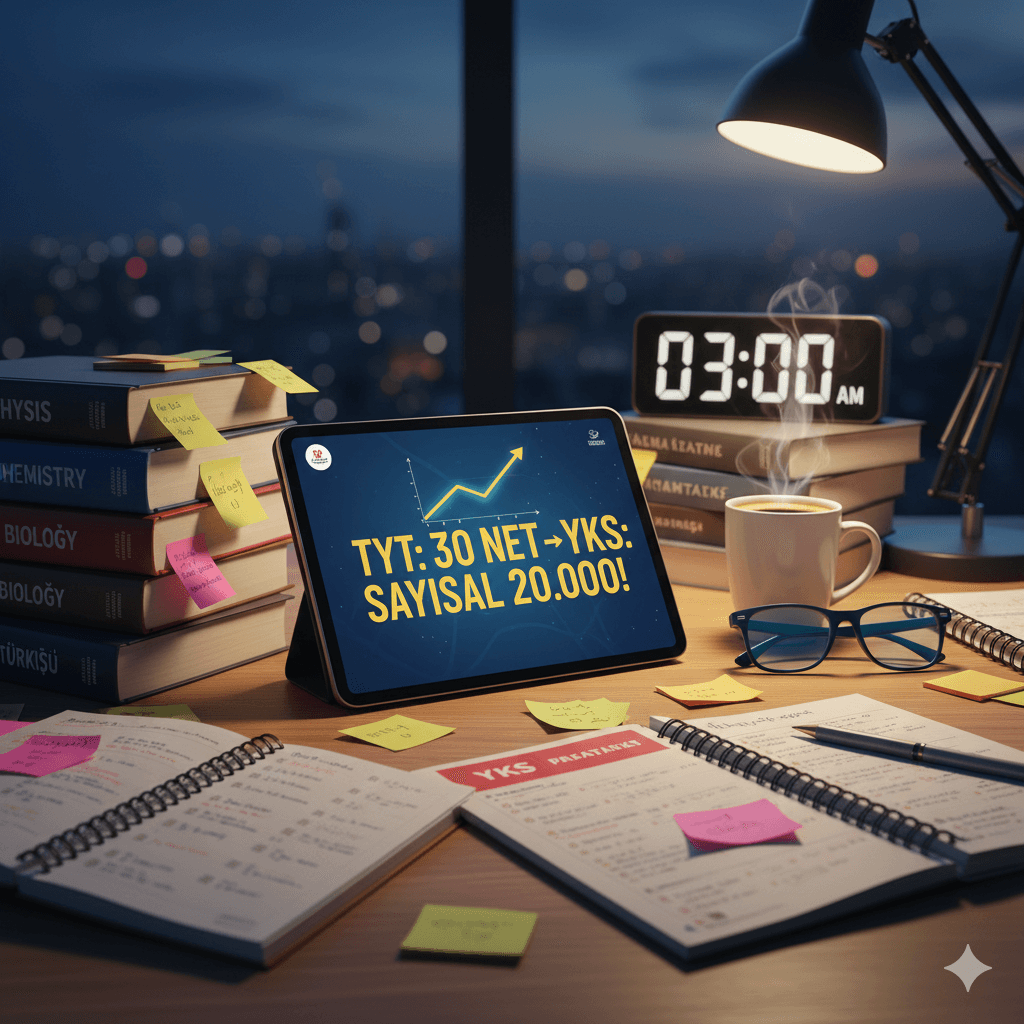 5 Ayda Sıfırdan Sayısal 20 Bin: YKS Başarı Hikayesi ve Çalışma Programı