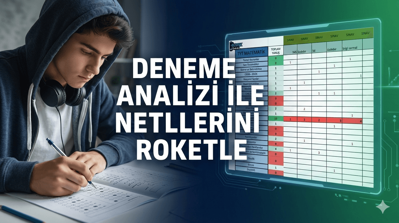 📈 Netlerin Neden Artmıyor? ÖSYM Soru Tiplerini "Deneme Analizi" ile Hackle!