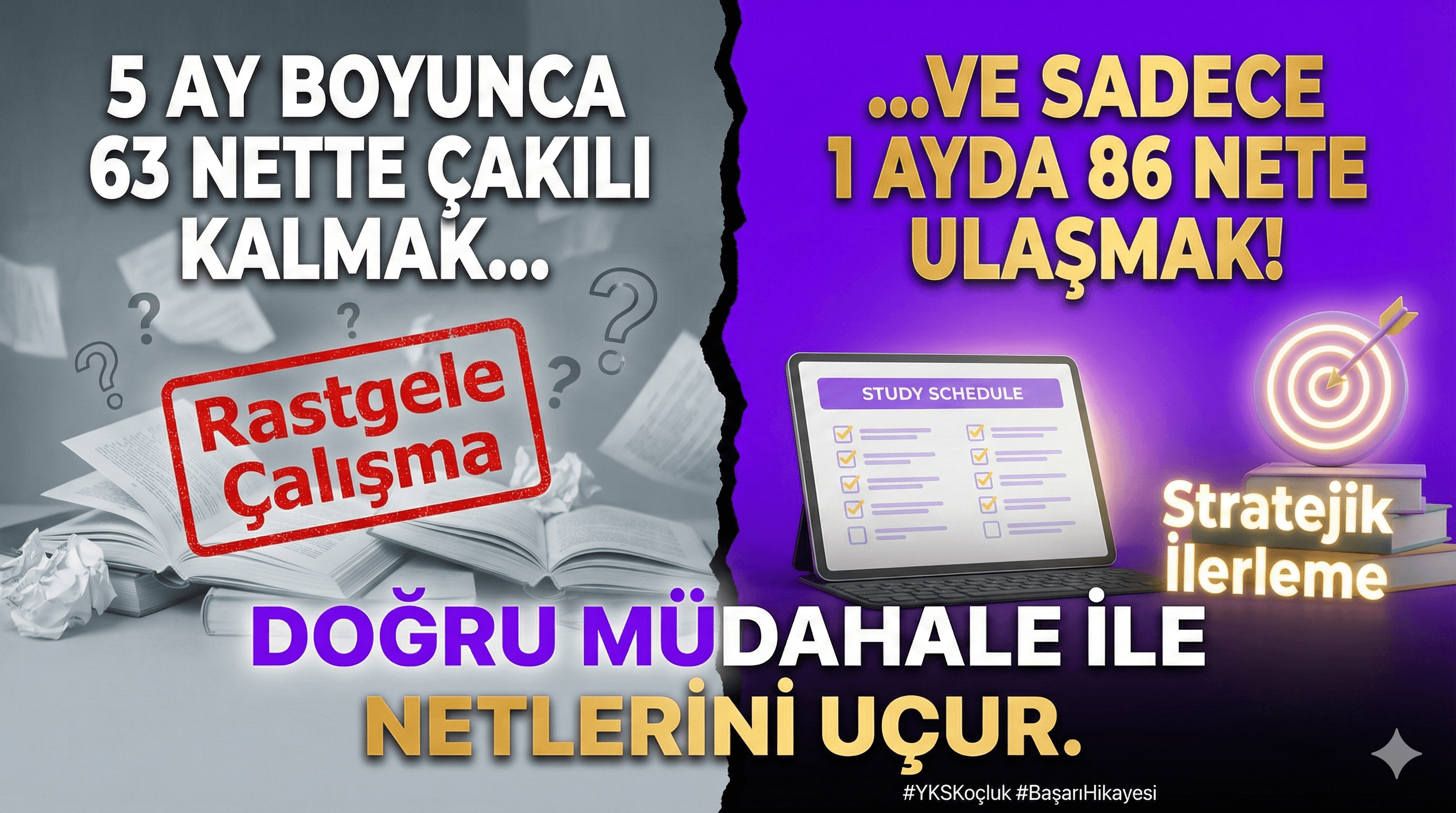 63 Netten 86 Nete: 1 Ayda Mümkün - Destek AL YKS
