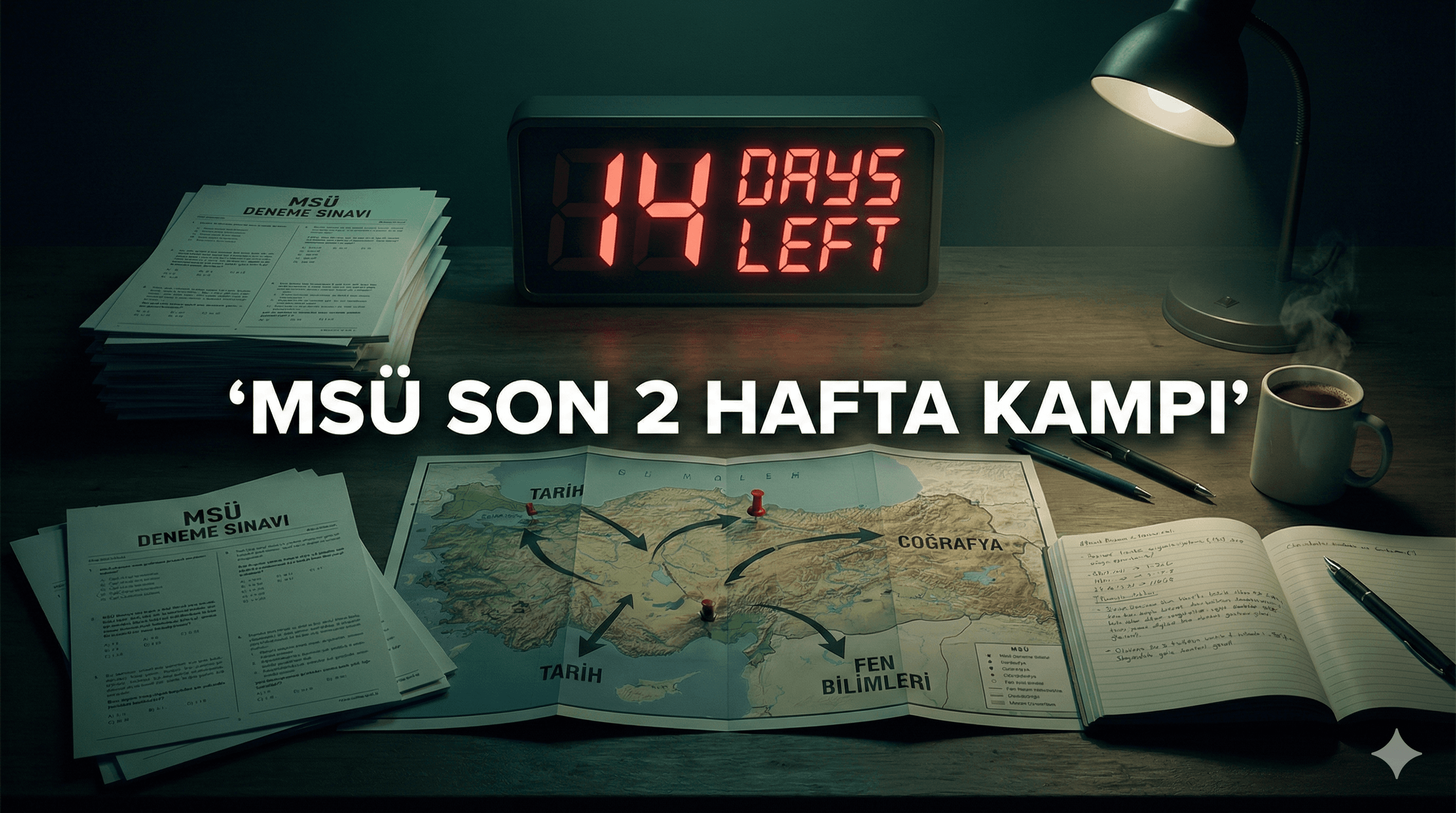 MSÜ'ye Son 2 Hafta: Netlerini Uçuracak Kamp Programı ve Full Tekrar Listesi