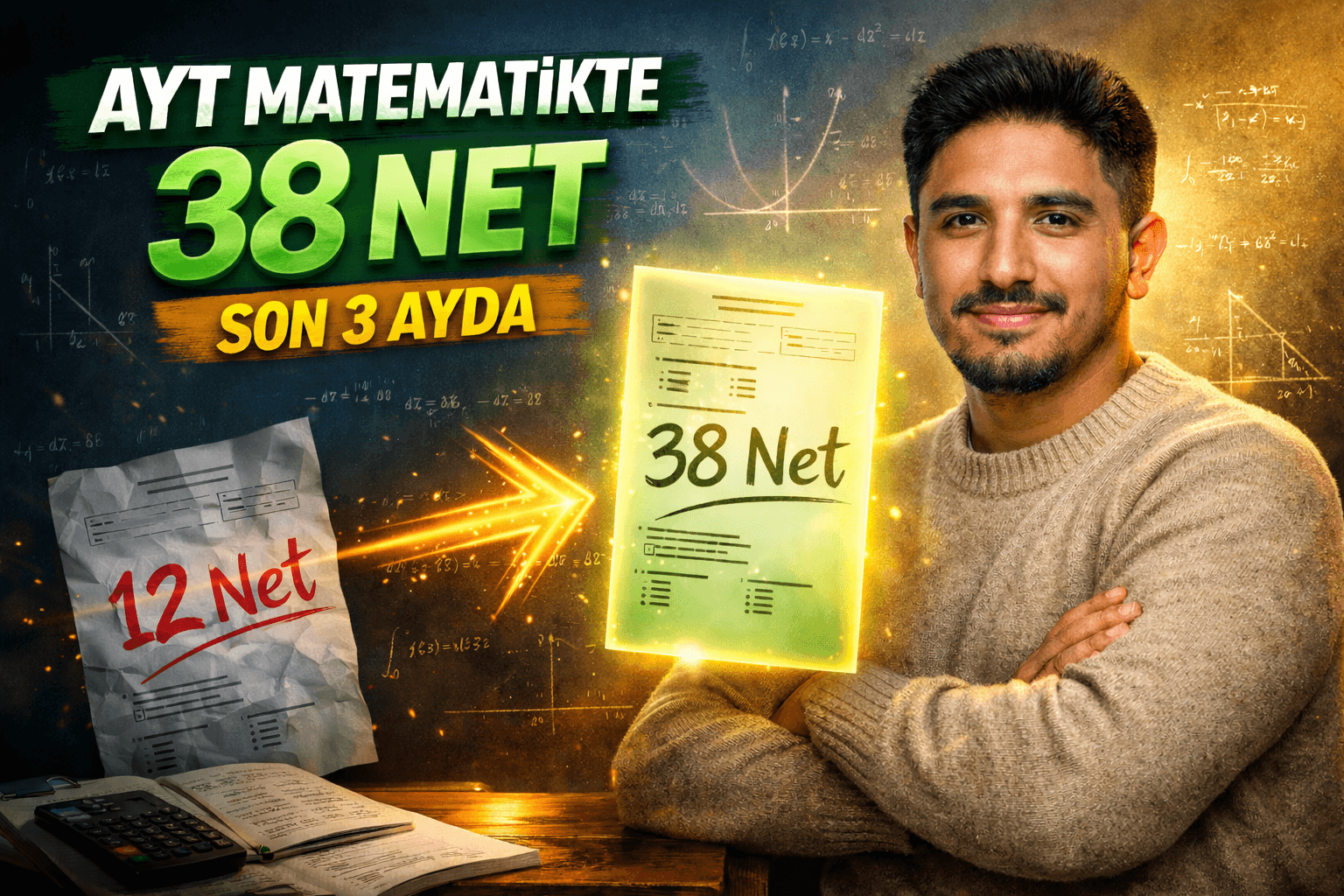 Son 3 Ayda AYT Matematik 38 Net: Sıfırdan Yetiştiren Sistem