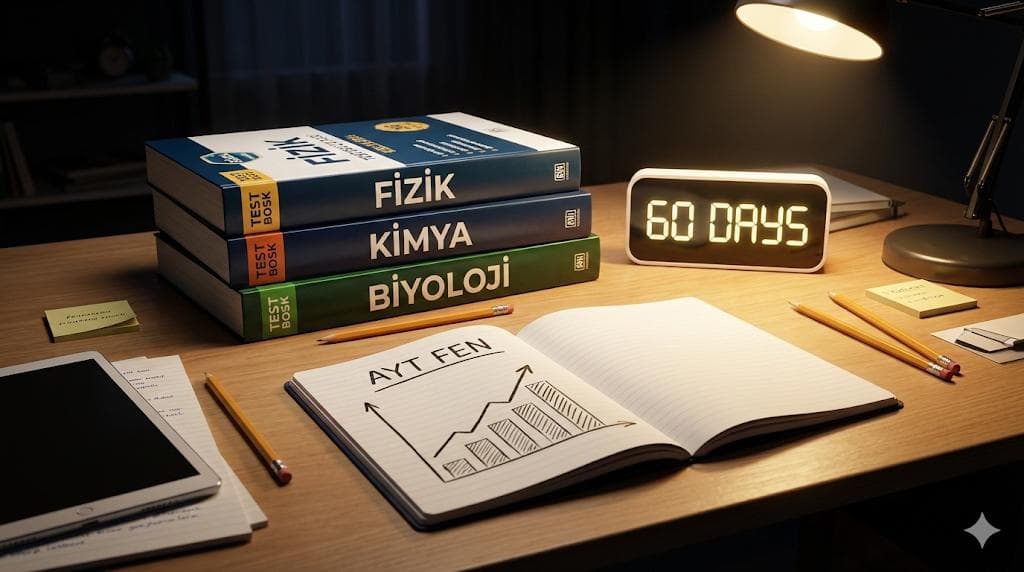 2 Ayda Sıfırdan AYT Fen: Sadece 1 Yanlış Yaptıran Taktik ve Kaynaklar